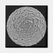 mの南極地域の月のモザイク マグネット (正面)