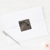 Mの東ヘラス地域の3つのクレーター スクエアシール (封筒)