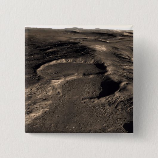 Mの東ヘラス地域の3つのクレーター 缶バッジ (正面)