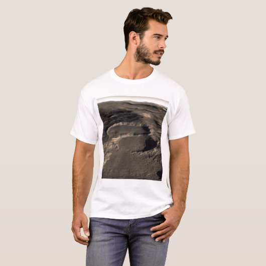 Mの東ヘラス地域の3つのクレーター Tシャツ (正面フル)