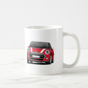 Mはたる製造人(F56)の二つのイメージのマグ、白赤を工夫します コーヒーマグカップ