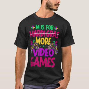 Mはより多くのビデオゲームのためにmardi grasゲーミングタンクT Tシャツ