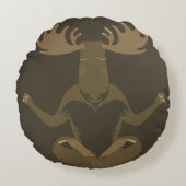 Mはアメリカヘラジカのためです ラウンドクッション (正面)