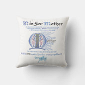 Mはマザーピロー クッション (裏面)