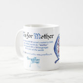 Mはマザーマグだ コーヒーマグカップ (正面左)