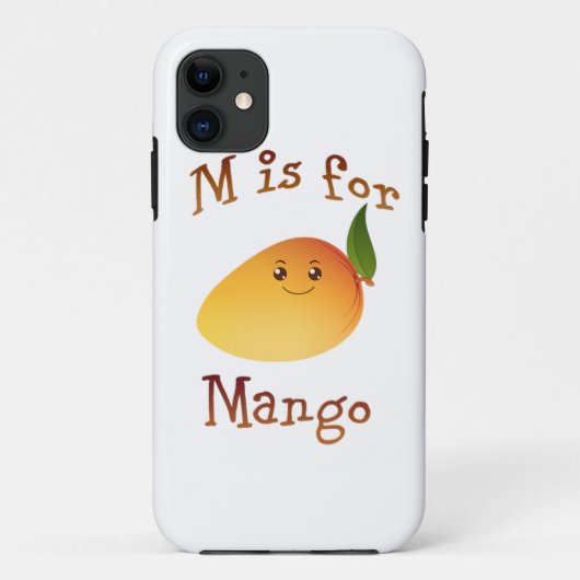 MはマンゴーのM Case-Mate iPhoneケース (裏面)