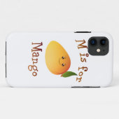 MはマンゴーのM Case-Mate iPhoneケース (裏面(横))