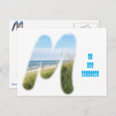 Mはミシガン州 ポストカード (正面/裏面)