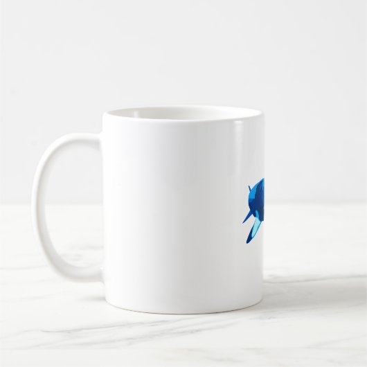 Mはミンククジラだ コーヒーマグカップ (左)
