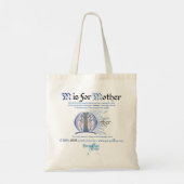 「Mは母のためだ」トート トートバッグ (裏面)