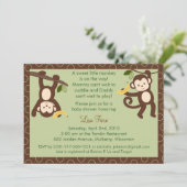 Mは猿のジャングルのベビーシャワー招待状のためです 招待状 (スタンド正面)