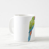 Mは軍隊Macaw用。軍隊Macaw Illustrtio コーヒーマグカップ (正面左)