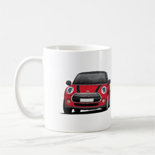 Mは(F56)二つのイメージのマグ、赤黒を工夫します コーヒーマグカップ