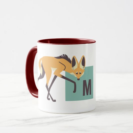 MはManed Wolf（パパイヤ）用 マグカップ (正面左)