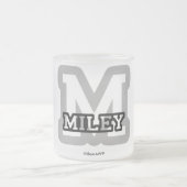 MはMileyのためです フロストグラスマグカップ (中央)