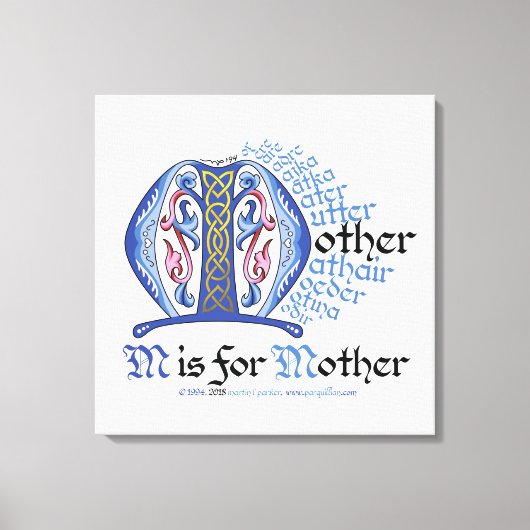 MはMother Canvas Print キャンバスプリント (正面)