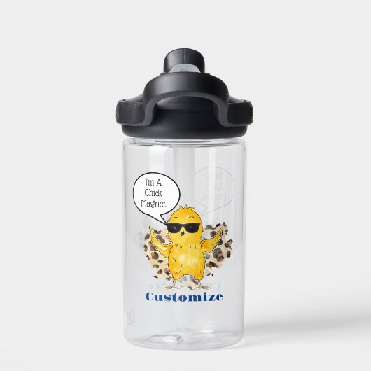 mひよこマグネットカスタムウォーターボトル ウォーターボトル (背面)
