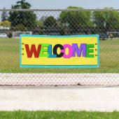 Mようこそバナー複製空中 横断幕 (インサイチュ)