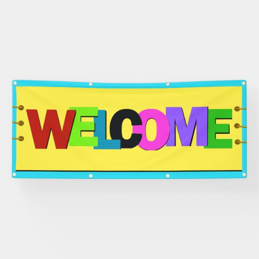 Mようこそバナー複製空中 横断幕 (横)