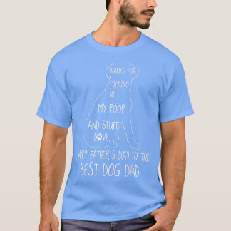 Mを拾うハッピーファーザー感謝していズデイ犬パパ Tシャツ