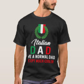 Mを除くイタリアン通常のパパのような父の日のパパ Tシャツ (正面)