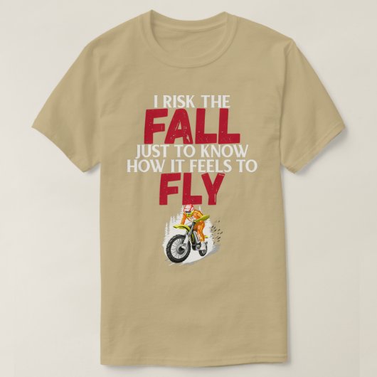 Mを飛ぶ秋を知るだけで危険感じを冒す Tシャツ (デザイン正面)