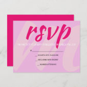 Mイニシャルバーバルミツワー返信カード 出欠カード (正面/裏面)