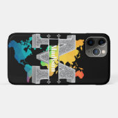 Mイニシャルパーソナライズされたシルバーモノグラムあなたの名前 Case-Mate iPhoneケース (裏面(横))