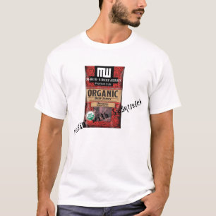 Mダビングのビーフ・ジャーキー-サスカッチのMessin Tシャツ