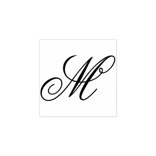 Mモノグラムを変更するファンシーデザインの編集 ラバースタンプ (インプリント)