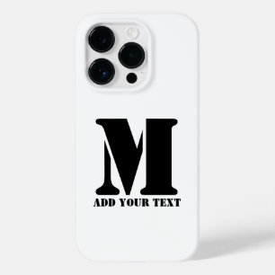 Mモノグラムシンプルミニマモダンリストパーソナライズされた Case-Mate iPhone 14 PROケース