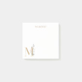 Mモノグラムフローラパーソナライズされた注記 ポストイット (正面)