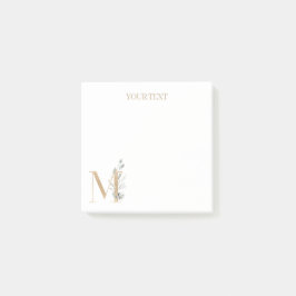 Mモノグラムフローラパーソナライズされた注記 ポストイット