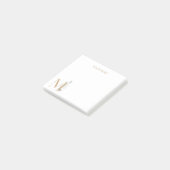 Mモノグラムフローラパーソナライズされた注記 ポストイット (アングル)