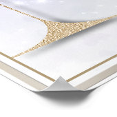 Mモノグラムブルゴーニュフローラポスター ポスター (角)