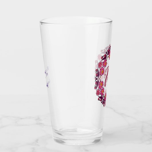 Mモノグラムボかわいらしホフローラコテージブライデスメイド タンブラーグラス (右)