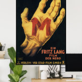 Mヴィンテージ1931映画ポスター ポスター (ホームオフィス)