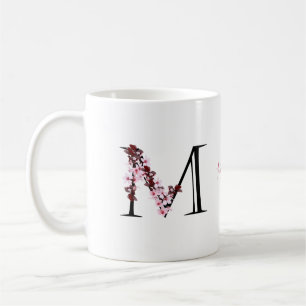 M字さくらんぼ モノグラムスクリプト名Co コーヒーマグカップ