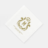 M後頭金ゴールド紋 スタンダードランチョンナプキン (角)