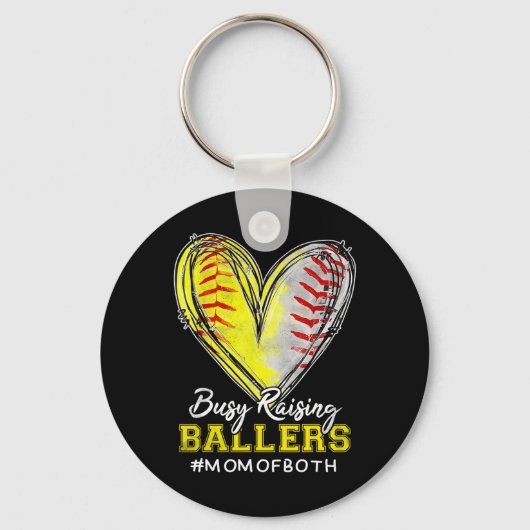M忙しを販売する両方のソフトママのLlersハートを育てる キーホルダー (正面)