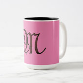 M文字 ツートーンマグカップ (正面右)