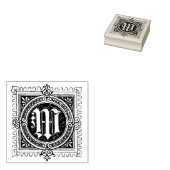 M最初の文字ゴム印 ラバースタンプ (押印)