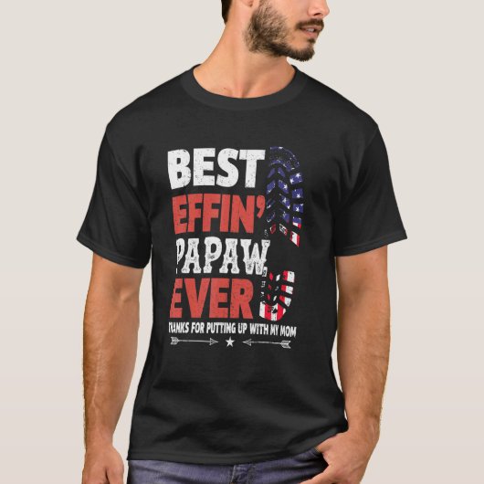 M最高のと一緒に入れ感謝していてのEffin Papaw Tシャツ (正面)
