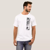 M毒素の白のロゴ Tシャツ (正面フル)