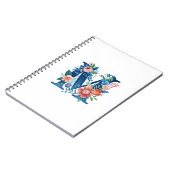 M装飾用フローラモノグラム ノートブック (左側)