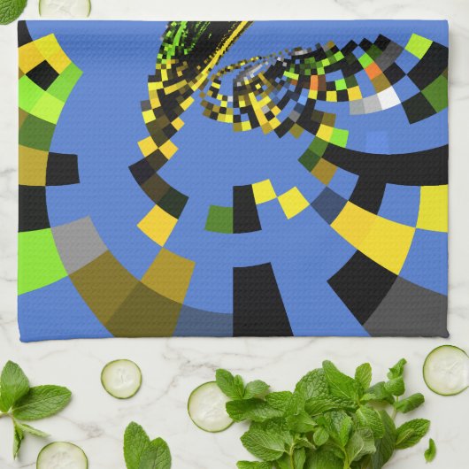 M青 キッチンタオル (折り畳み)