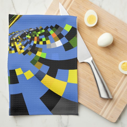 M青 キッチンタオル (四つ折り)