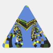 M青 三角形シール (正面)