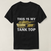 M1エイブラムスこれは私のタンクのトップおもしろい軍隊パン Tシャツ (デザイン正面)