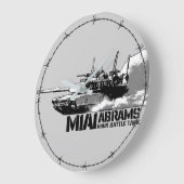 M1エイブラムス ラージ壁時計 (傾斜)